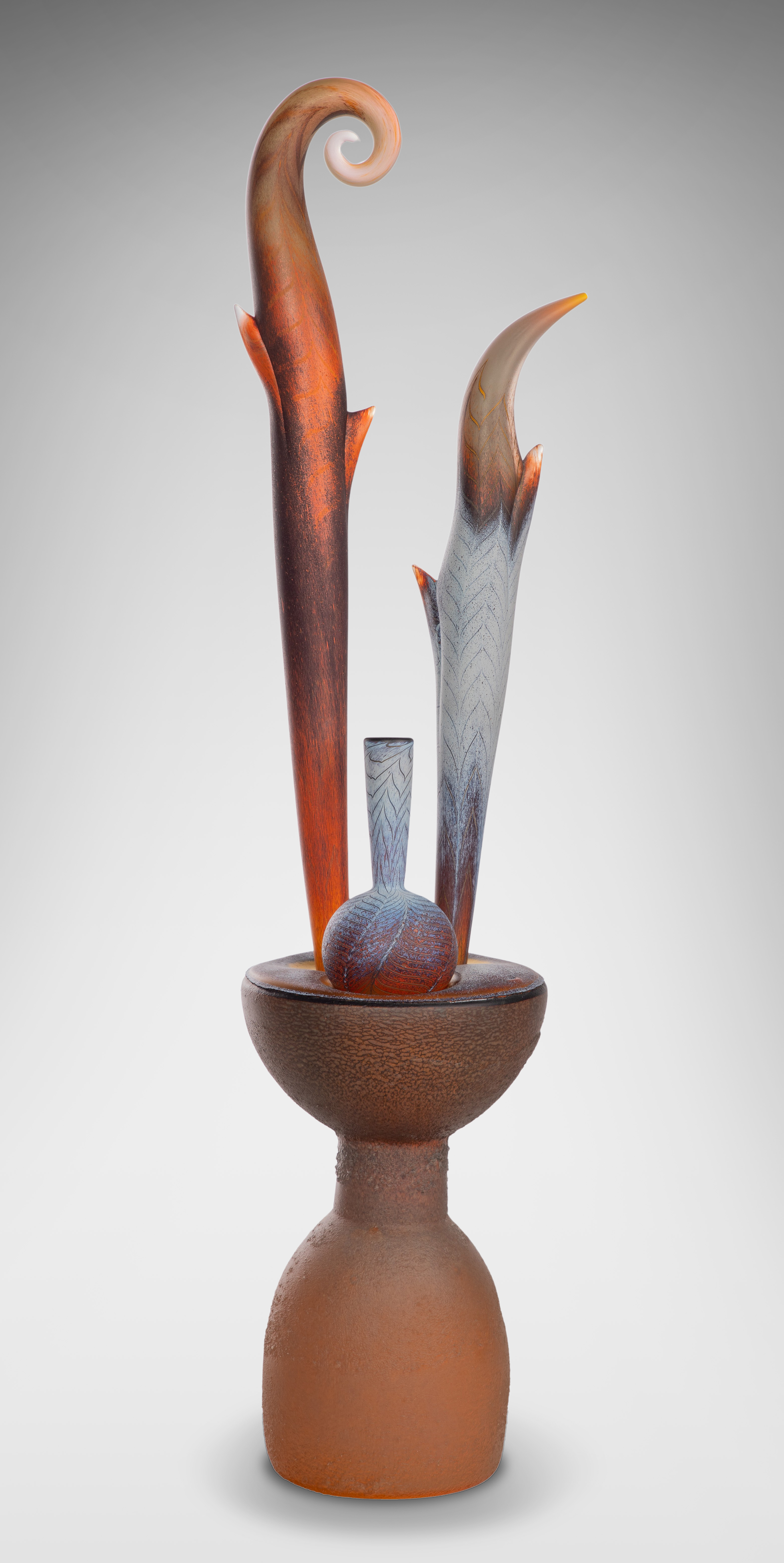 Jose Chardiet (Cuban / American, b.1956) Art Glass Sculpture