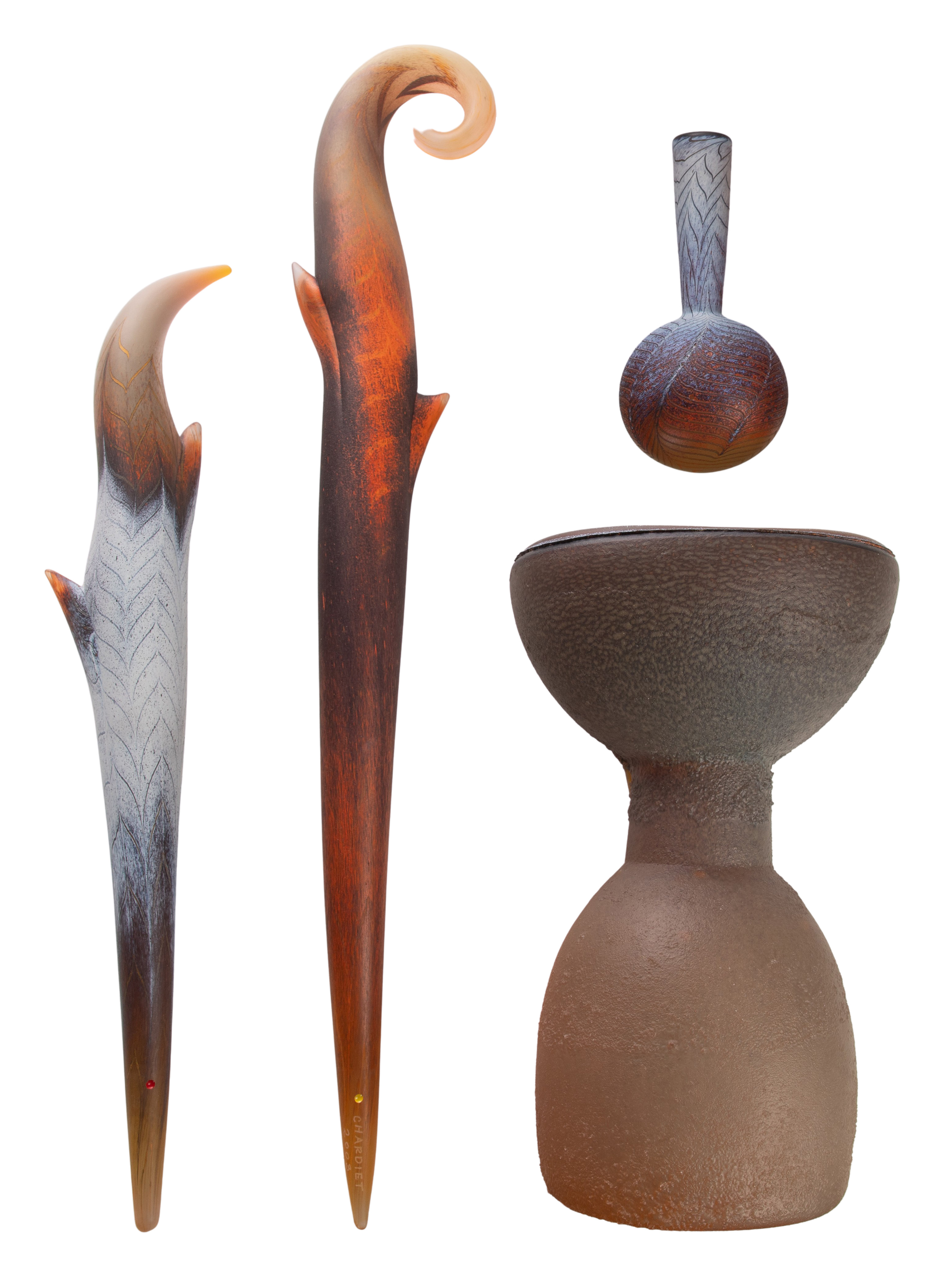 Jose Chardiet (Cuban / American, b.1956) Art Glass Sculpture