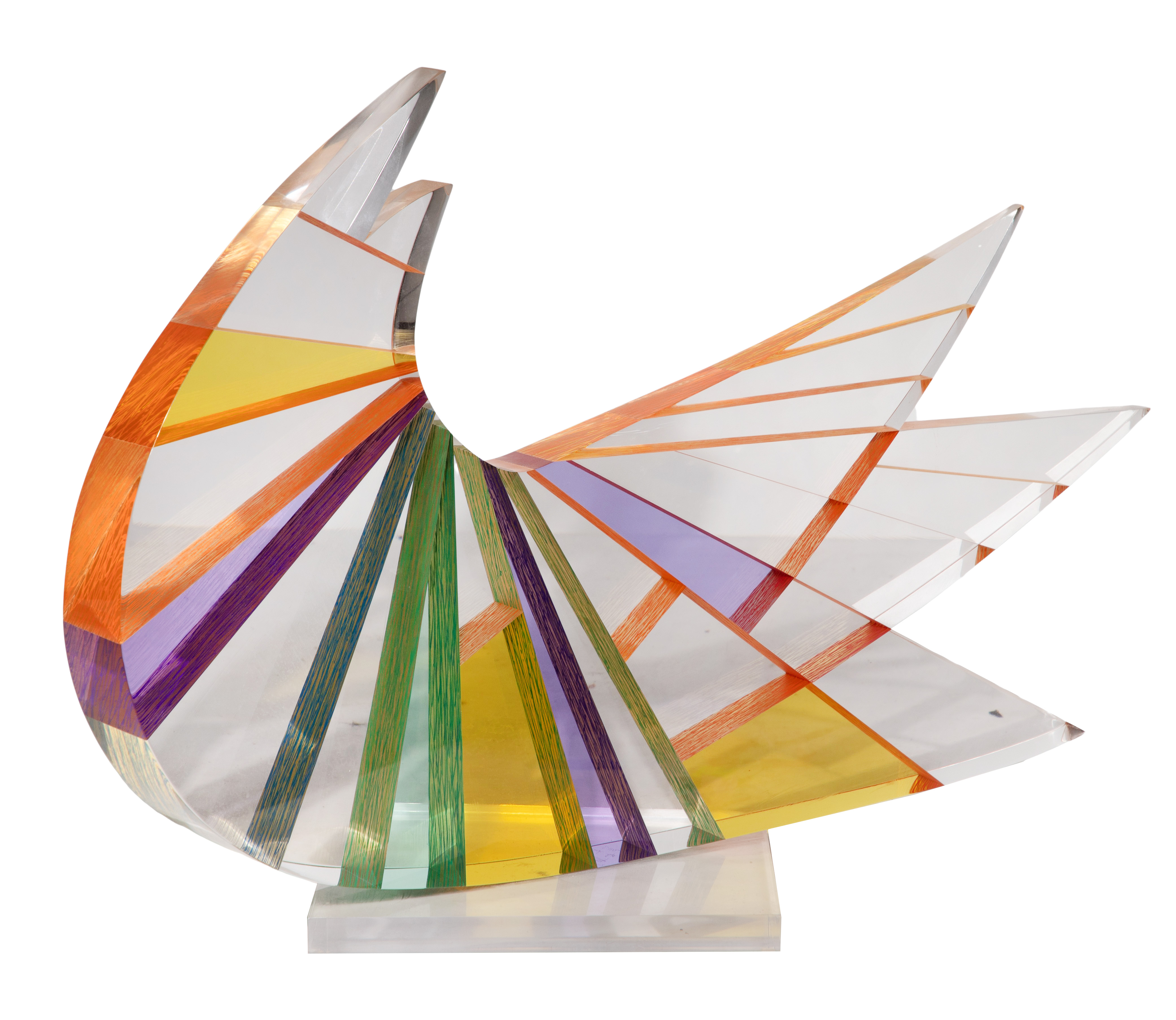Pavel Hlava (Czech, 1924-2003) 'Bird' Art Glass Sculpture