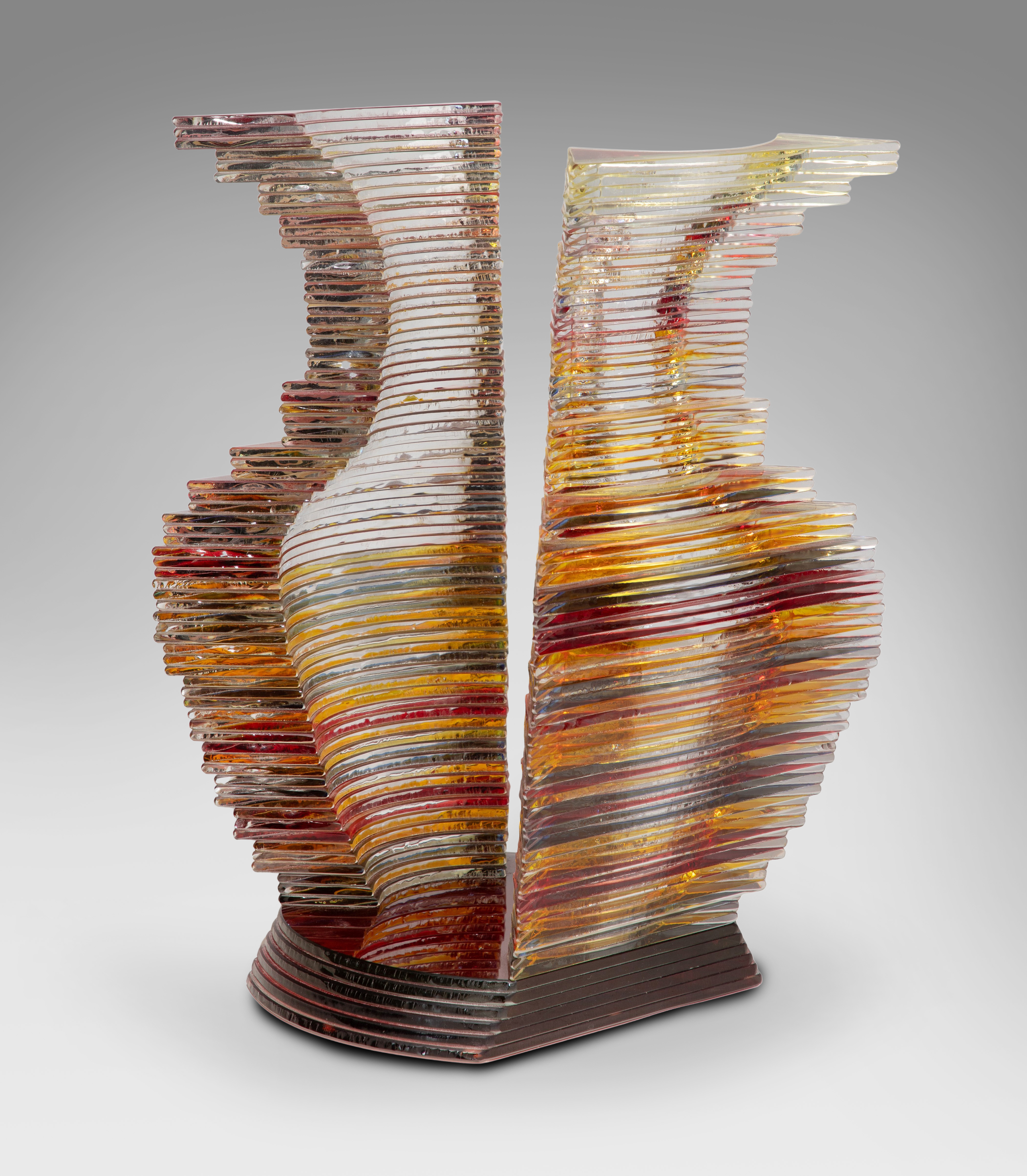 Sidney Hutter (American, b.1954) 'Quasi Millenium #80' Art Glass Sculpture