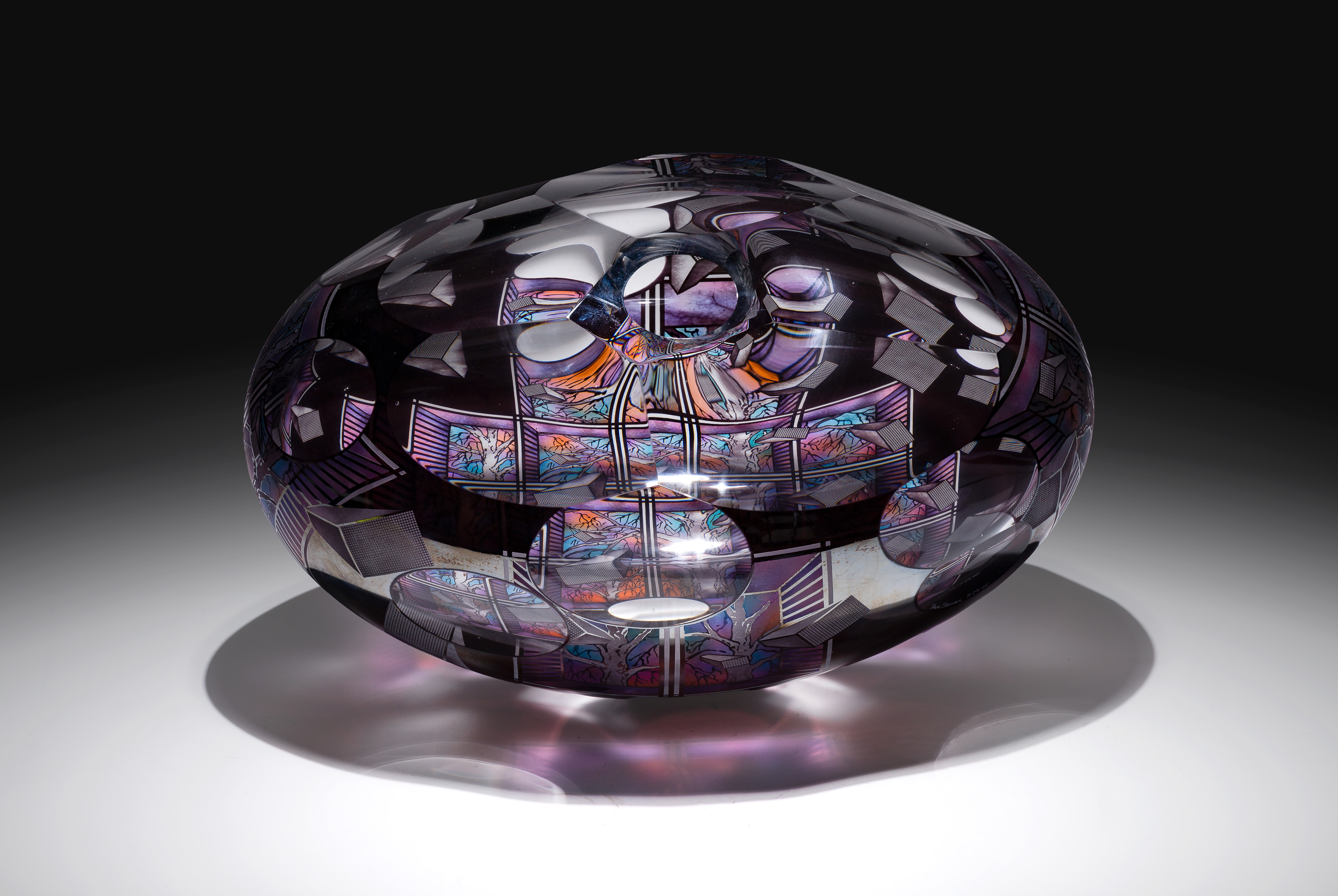 David Schwarz (American, b.1952) Art Glass Sculpture