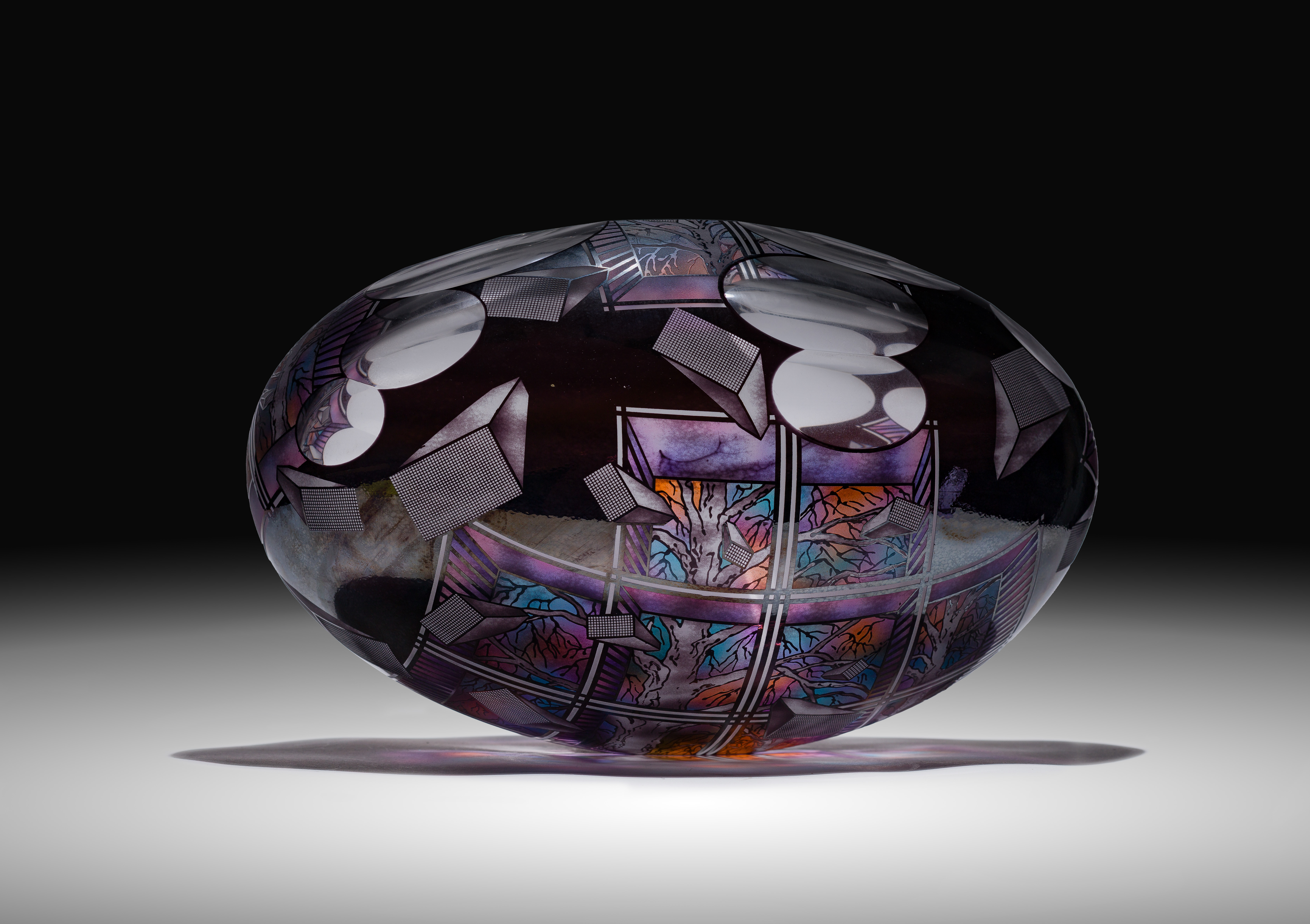 David Schwarz (American, b.1952) Art Glass Sculpture