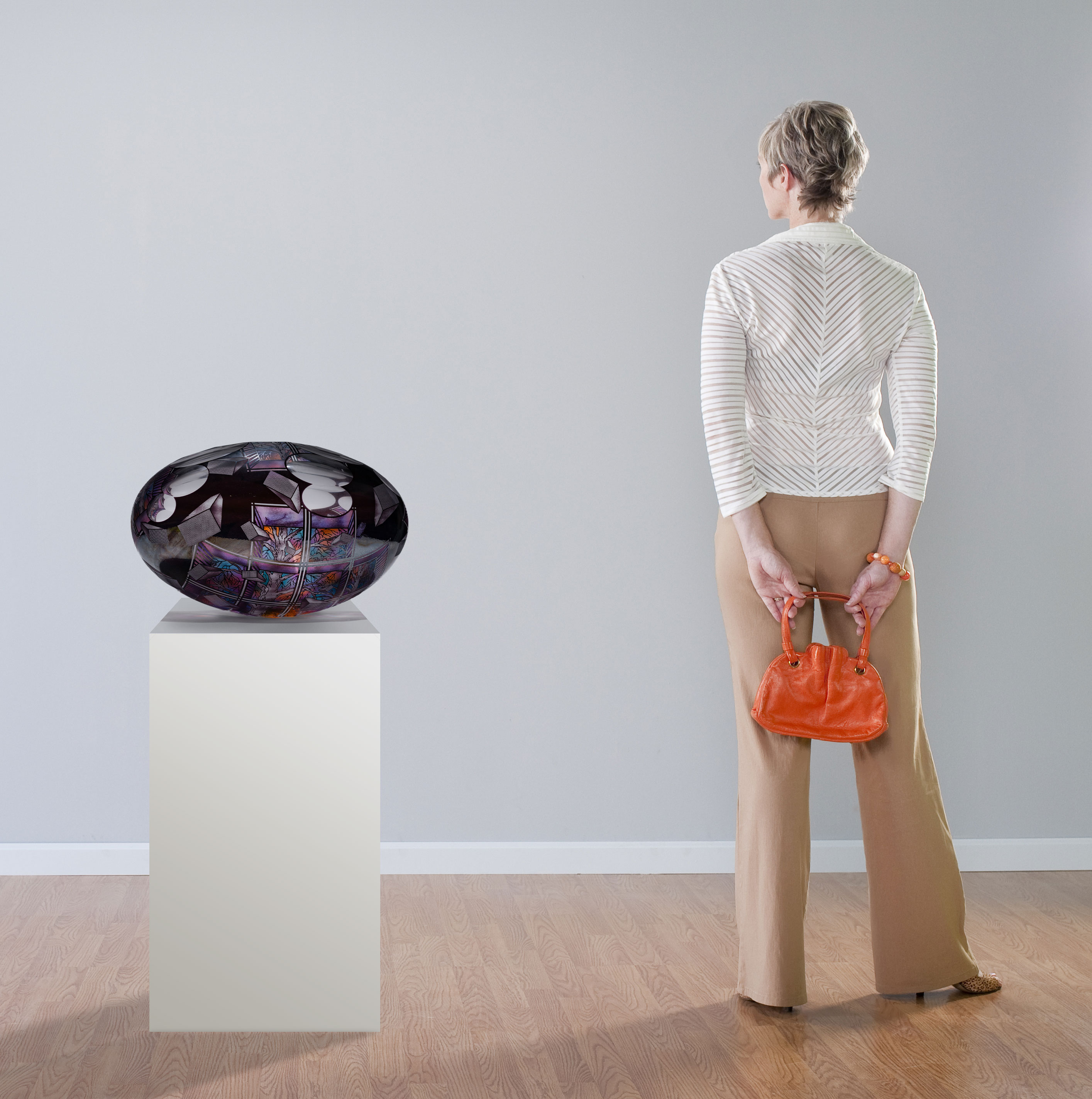 David Schwarz (American, b.1952) Art Glass Sculpture