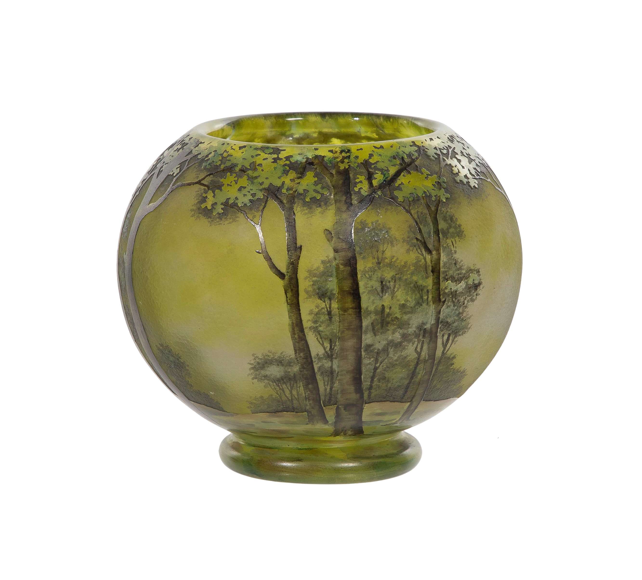 Daum Nancy Cameo Glass Vase