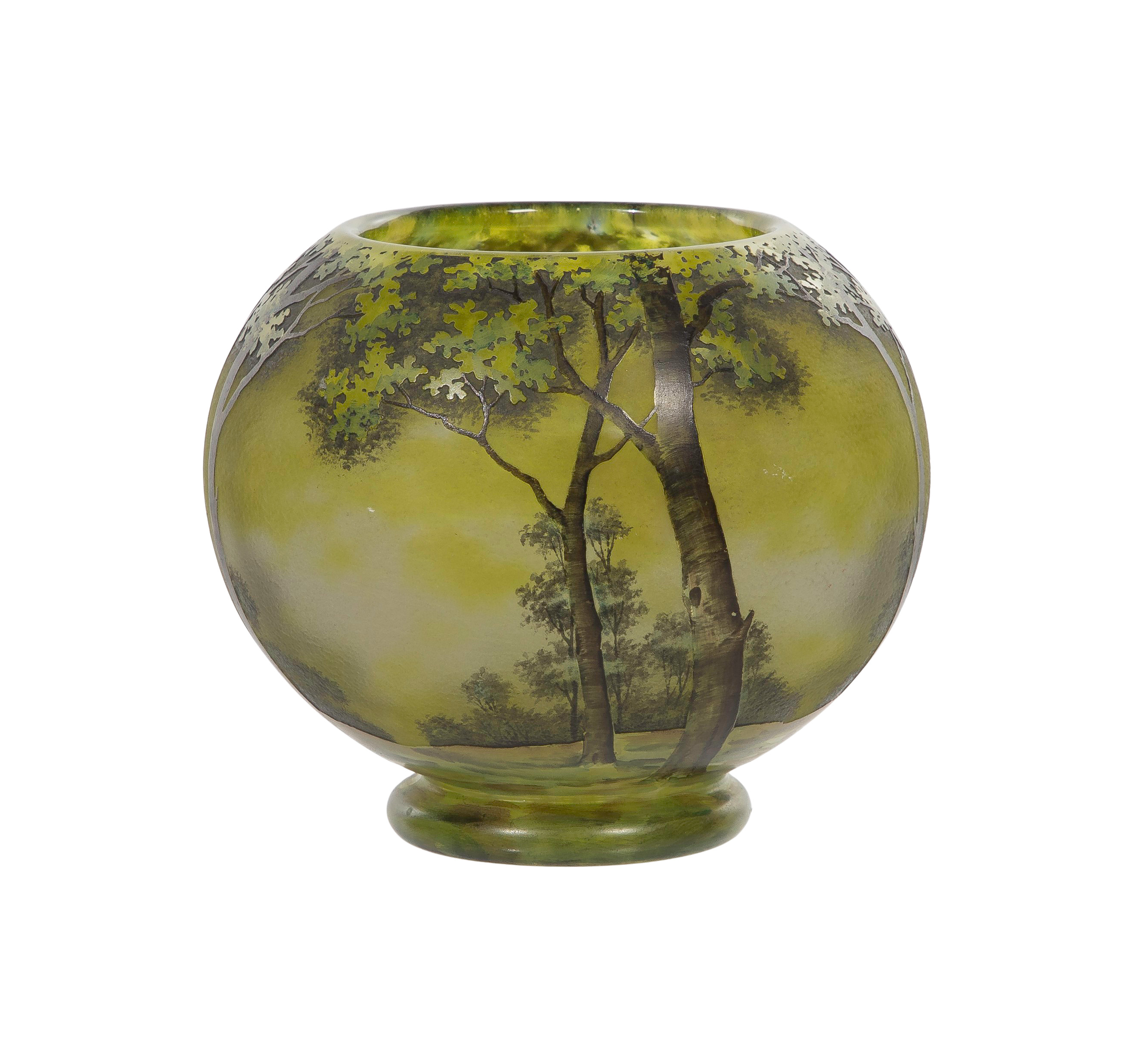 Daum Nancy Cameo Glass Vase