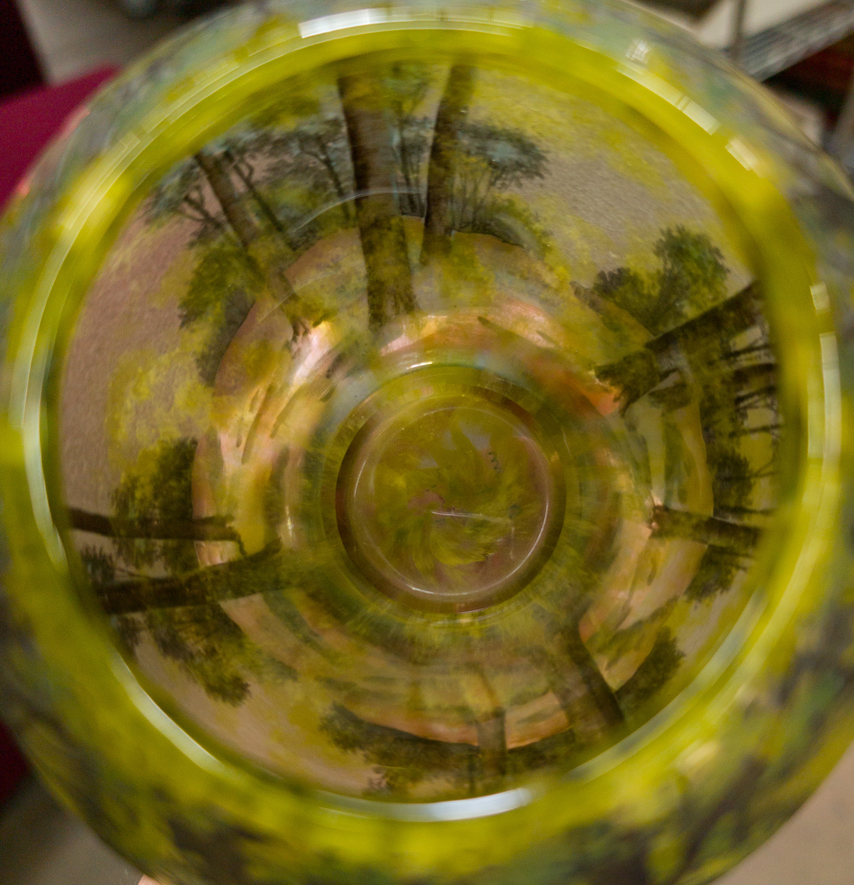 Daum Nancy Cameo Glass Vase