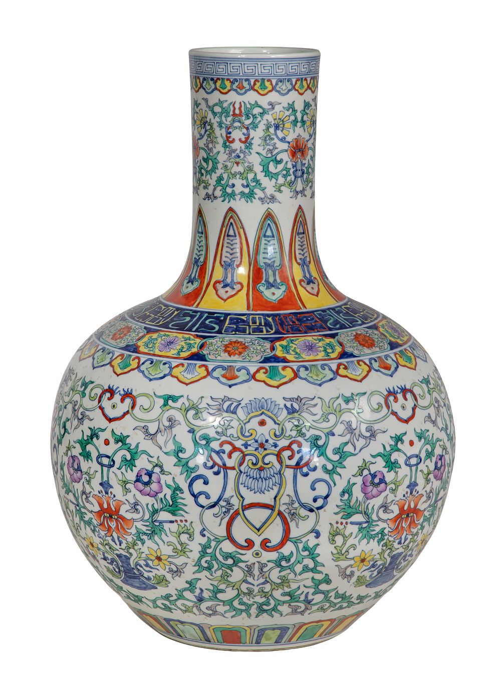 Lot 281: Chinese Doucai Tianqiuping Vase