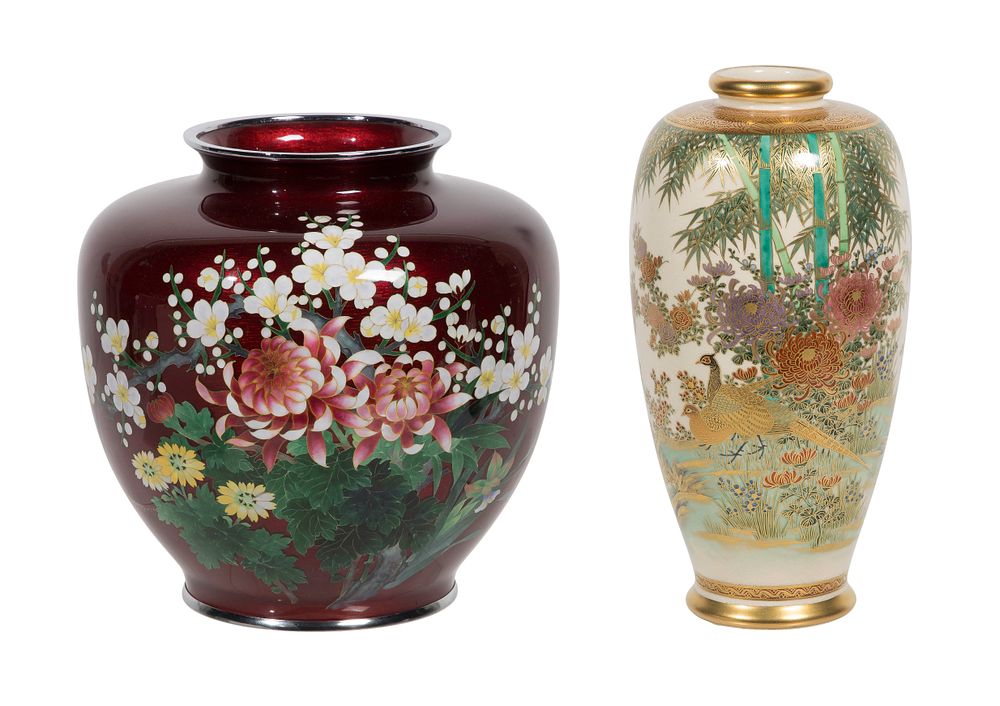 Lot 295: Japanese Cloisonne Vase