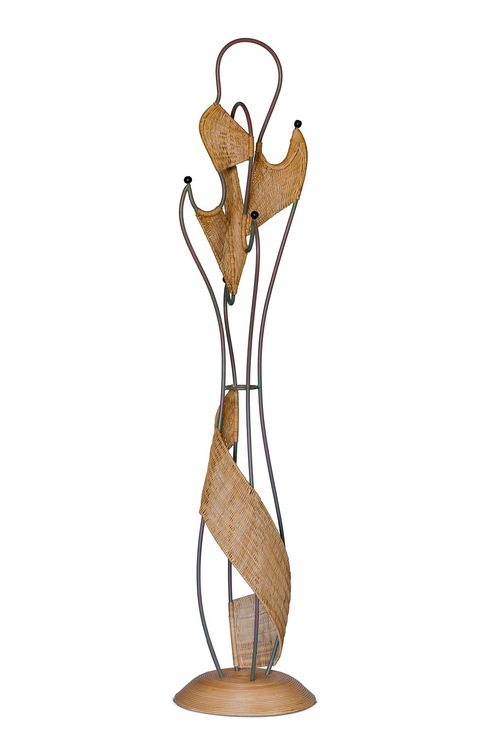 Lot 320: Rattan Hall Stand