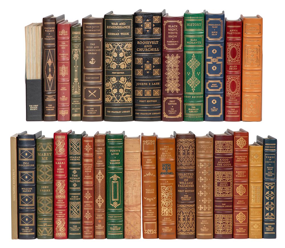 Lot 354: Franklin Library First Edition Leather Bound Book Assortment