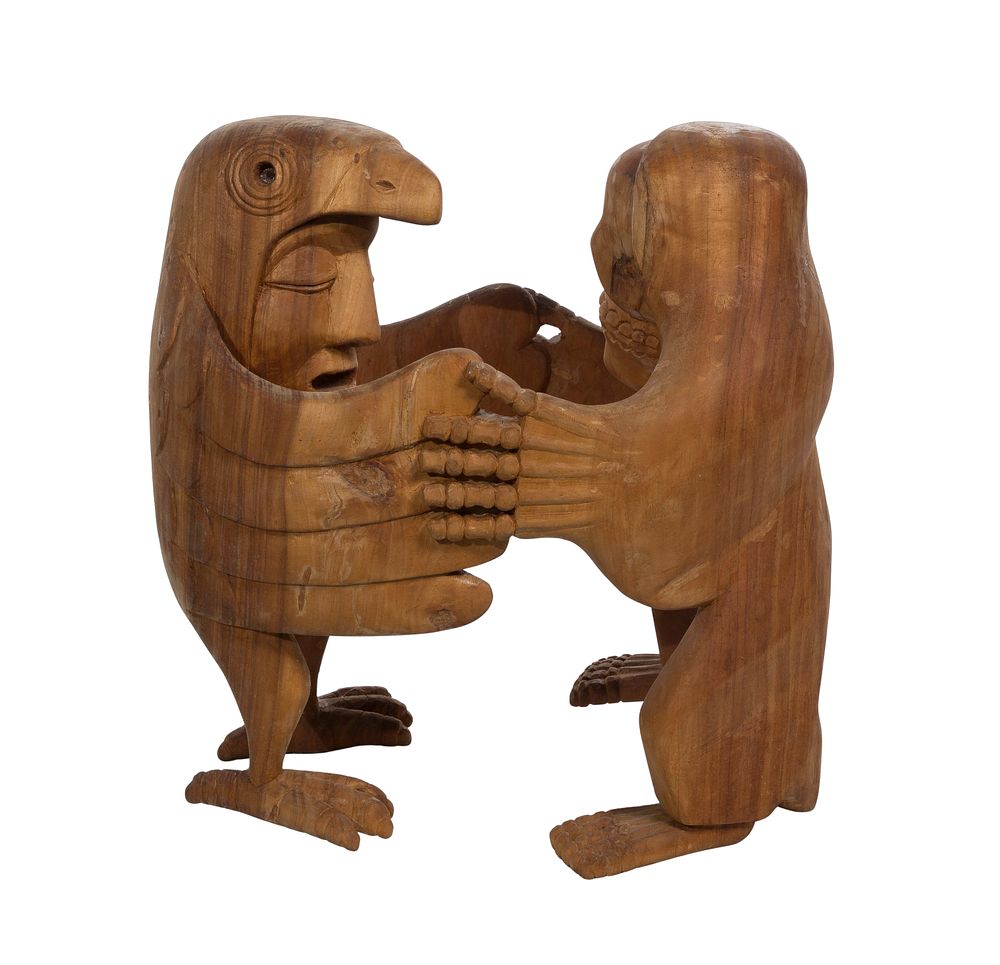 Lot 369: Angel Valdez (Mexican, 20th Century) Carved Wood Sculpture