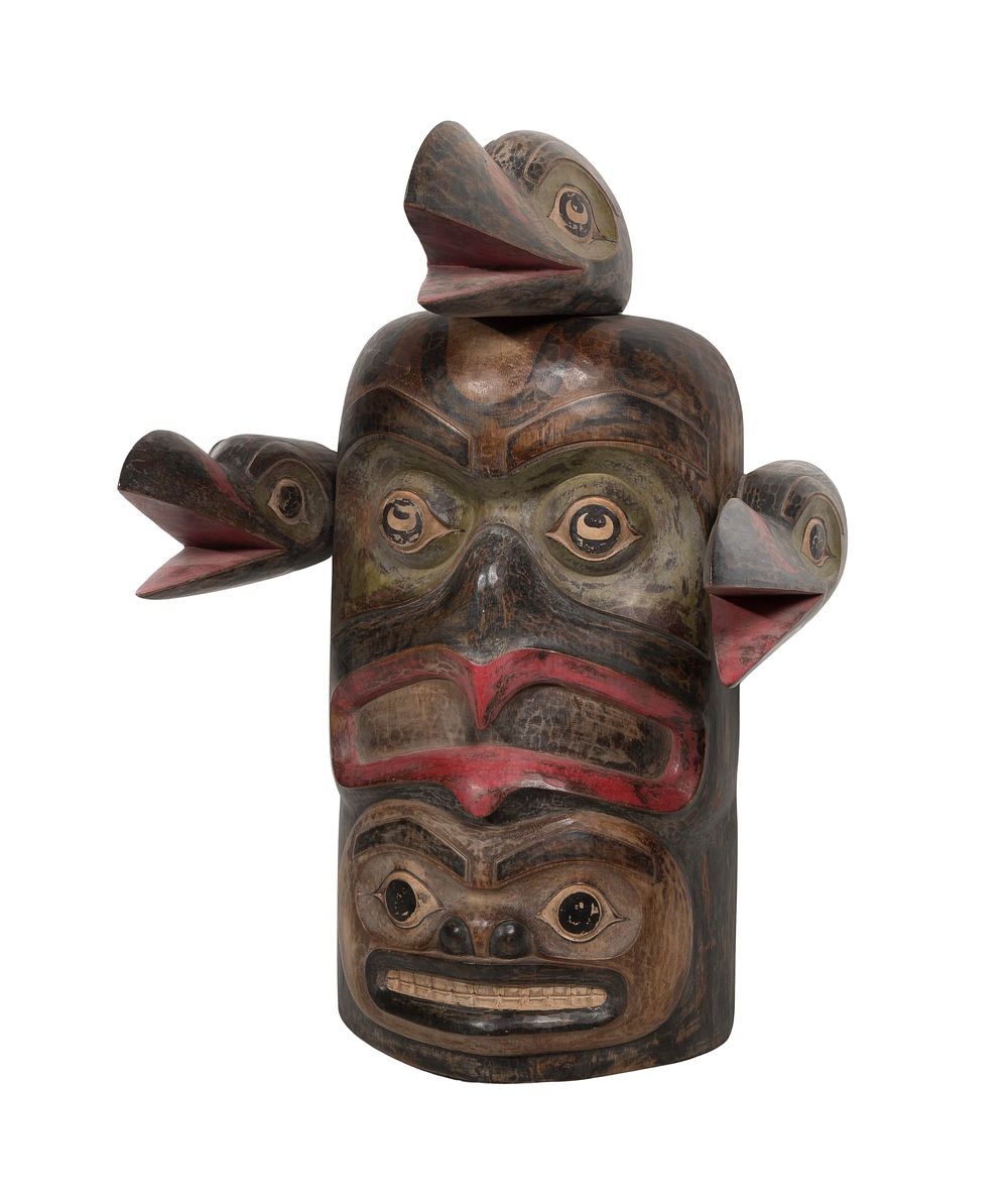 Lot 373: Native American Northwest Coast Style Wall Hanging