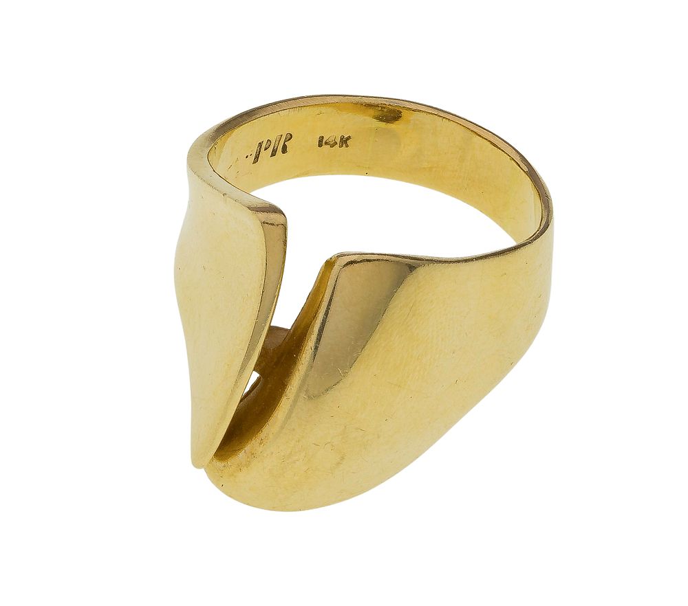 Lot 449: 14k Yellow Gold Ring