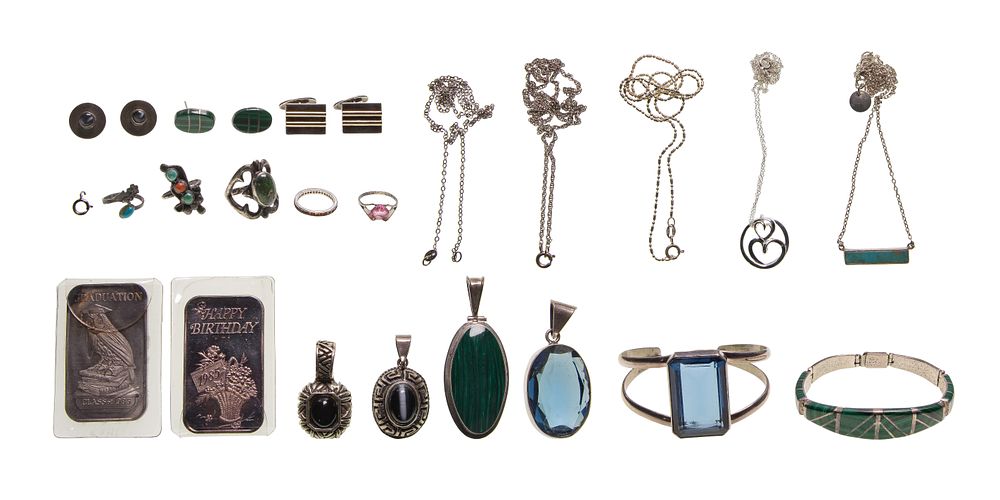 Lot 477: Sterling Silver Jewelry Assortment