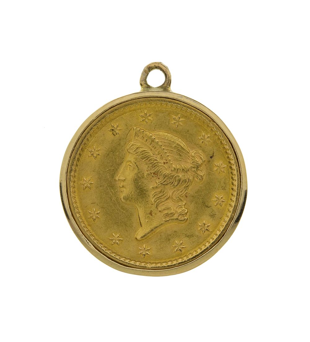 Lot 495: 1854 $1 Gold