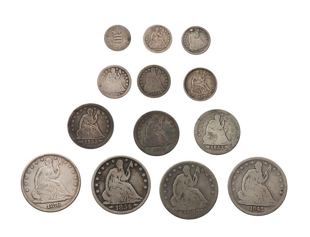 Lot 497: Seated Liberty Type Coin Assortment