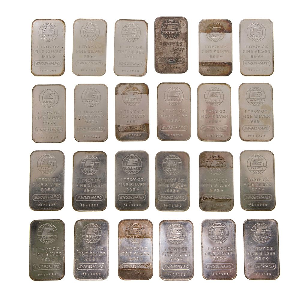 Lot 502: Engelhard Silver Bullion Assortment