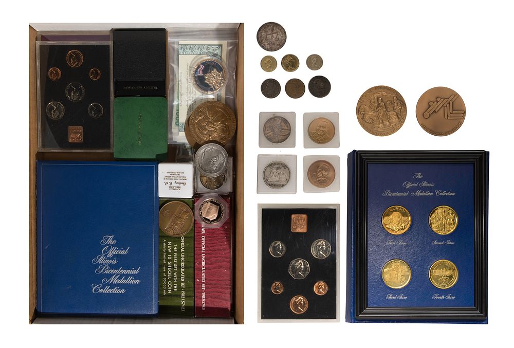 Lot 505: World: Coin, Currency and Medallion Assortment