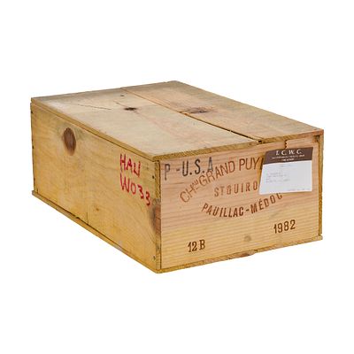 1982 Chateau Grand-Puy-Lacoste 1982 Chateau Grand-Puy-Lacoste (12x 24oz), Medoc, France, sealed 