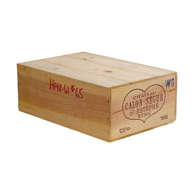 1988 Chateau Calon-Segur 1988 Chateau Calon-Segur (12x 750ml), St. Estephe, Bordeaux, France 