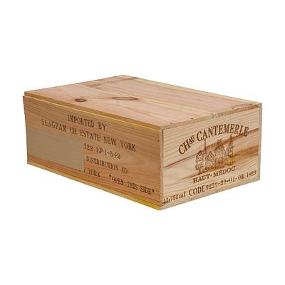 1989 Chateau Cantemerle 1989 Chateau Cantemerle (12x 750ml), Medoc, France, sealed OWC having 