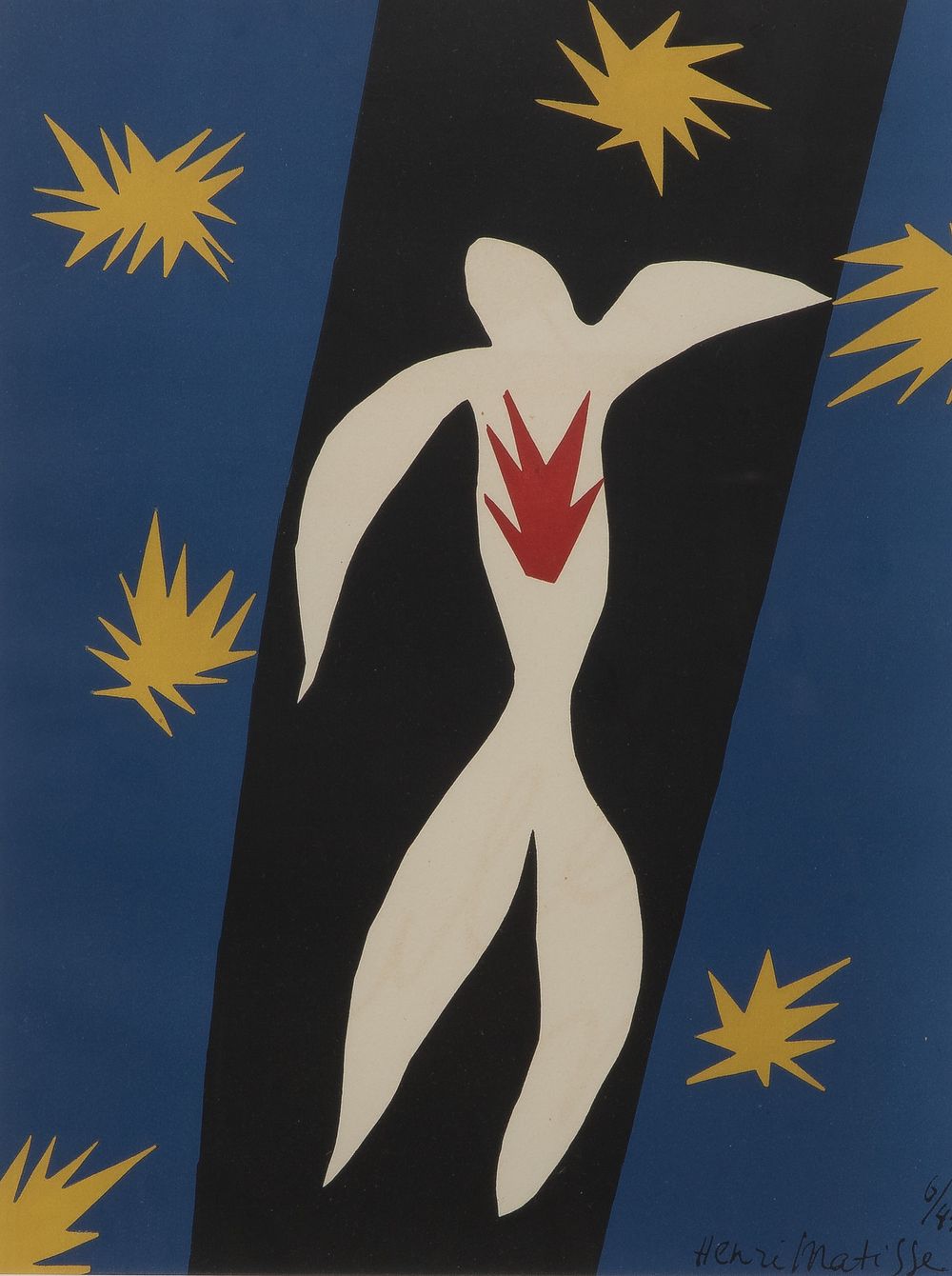 Lot 253: Henri Matisse (French, 1869-1954) 'La Chute d'Icare' Lithograph