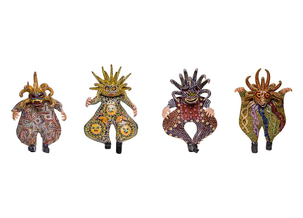 Lot 255: Emmanuel Rivera (American / Puerto Rican, 20th Century) Pottery Figurine Assortment