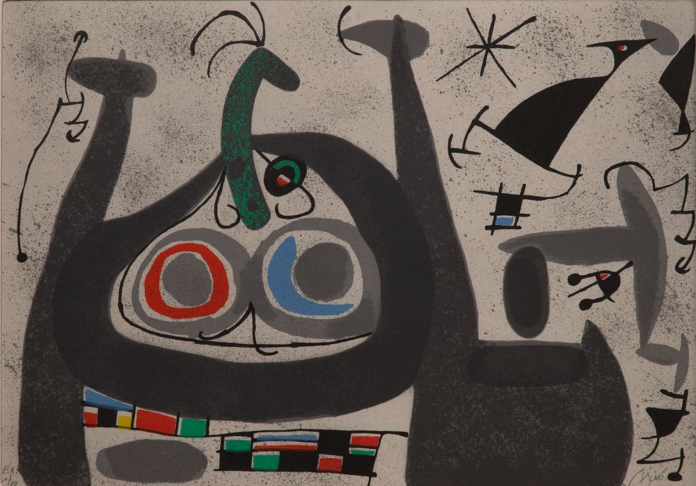 Lot 258: Joan Miro (Spanish, 1893-1983) 'Le Lezard Aux Plumes d'Or' Lithographs