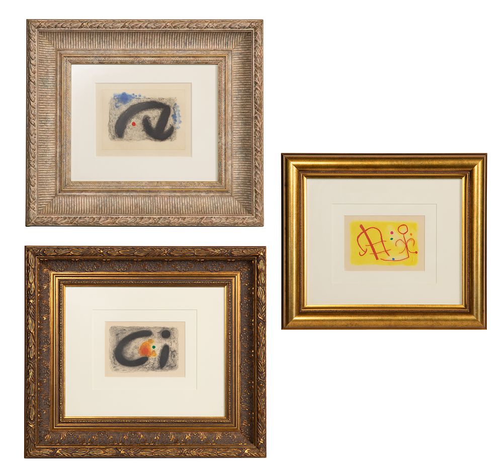 Lot 259: Joan Miro (Spanish, 1893-1983) 'Nous Avons' Etching and Aquatint Assortment