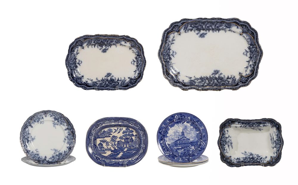 Lot 317: Wedgwood Blue and White China Assortment