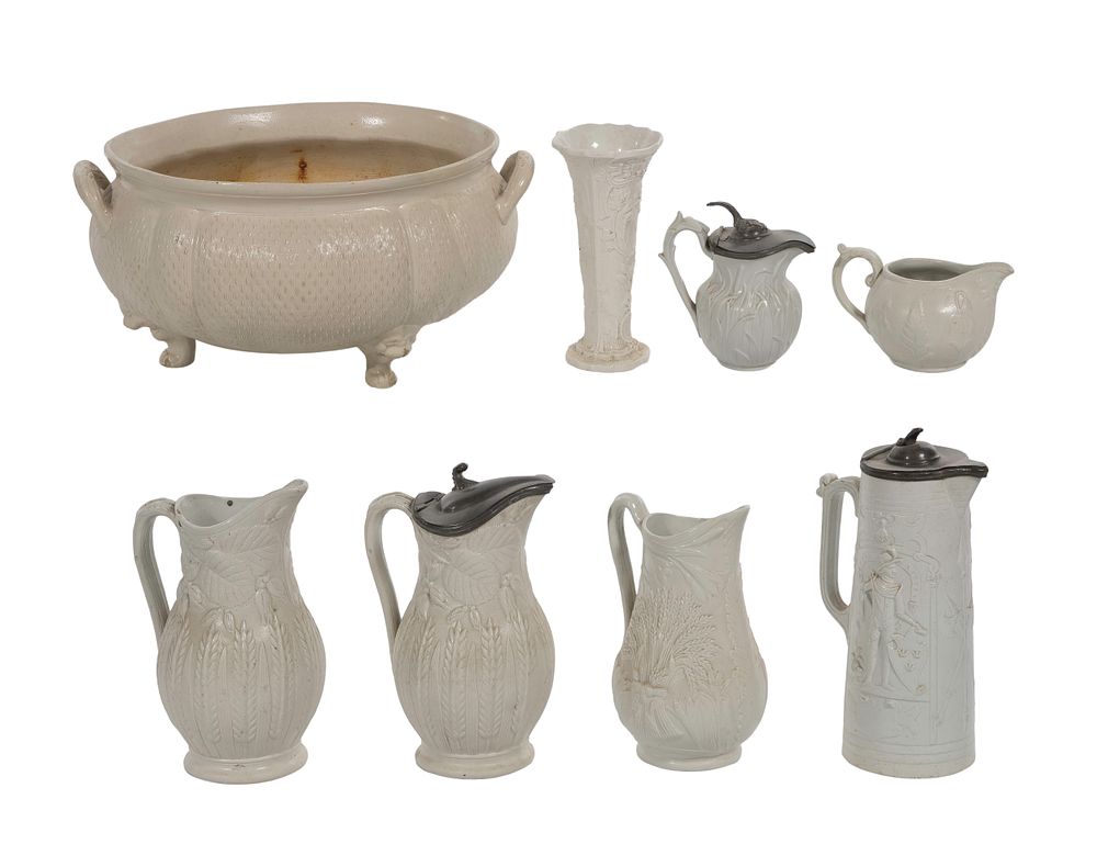 Lot 319: Salt Glaze Pottery Assortment