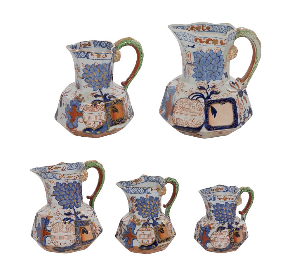 Lot 320: Davenport Georgian Imari Ironstone Assortment