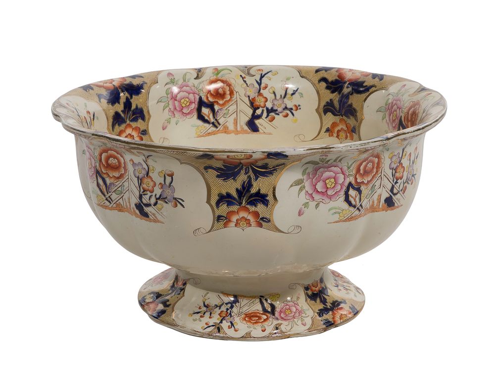 Lot 321: Ironstone Footed Bowl