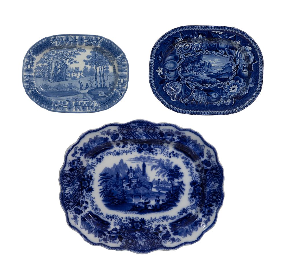 Lot 322: Ironstone Platter Assortment