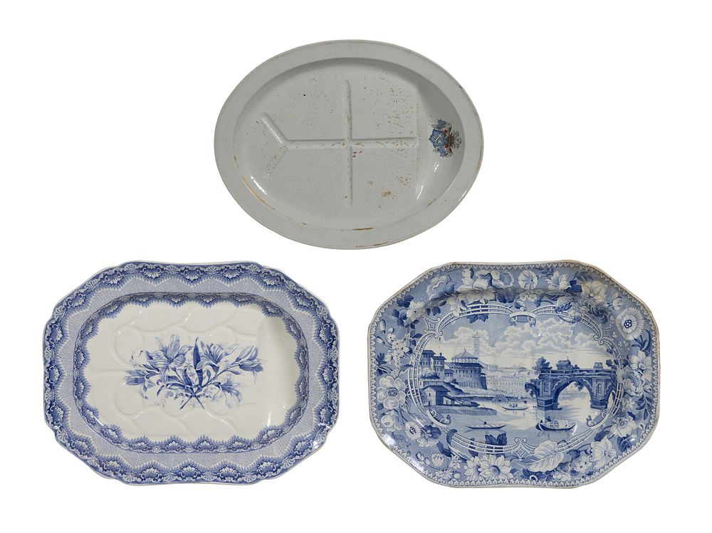 Lot 323: Ironstone Platter Assortment