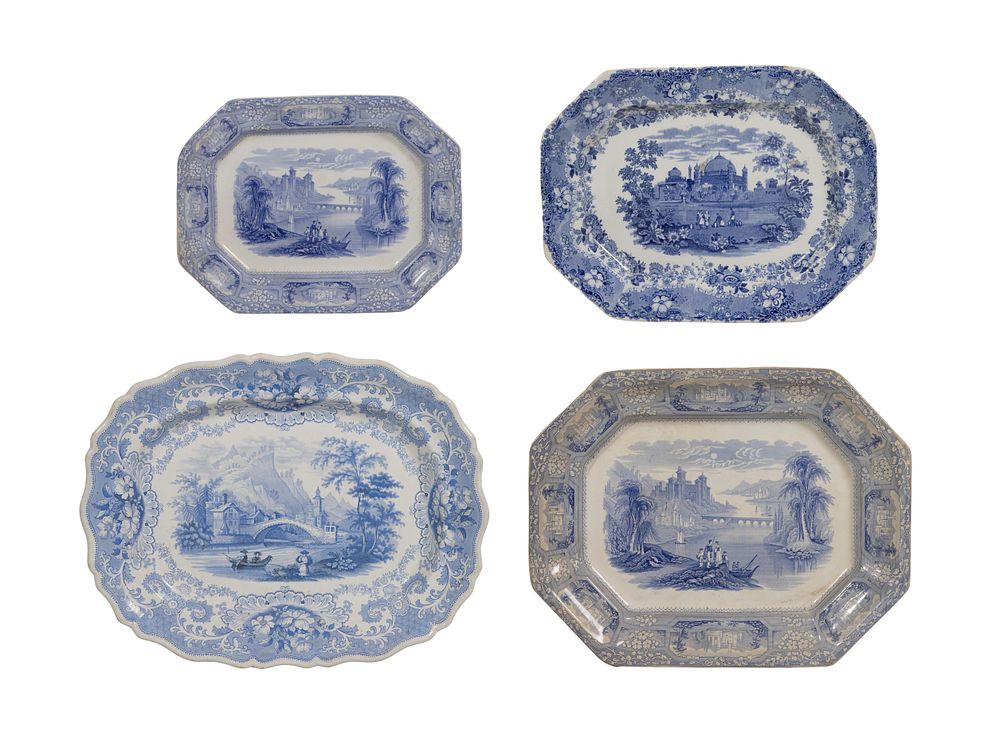 Lot 324: Ironstone Platter Assortment