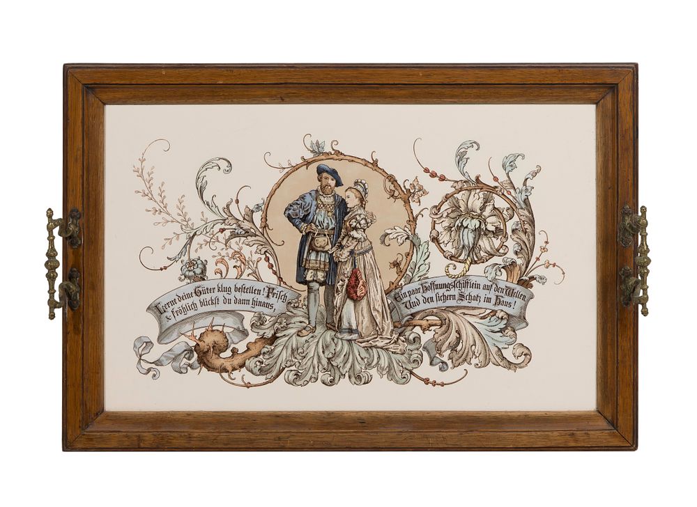 Lot 341: Historismus Style Ceramic Tray