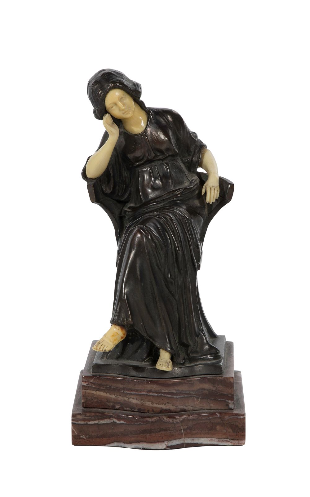 Lot 342: Patinated Bronze Sculpture