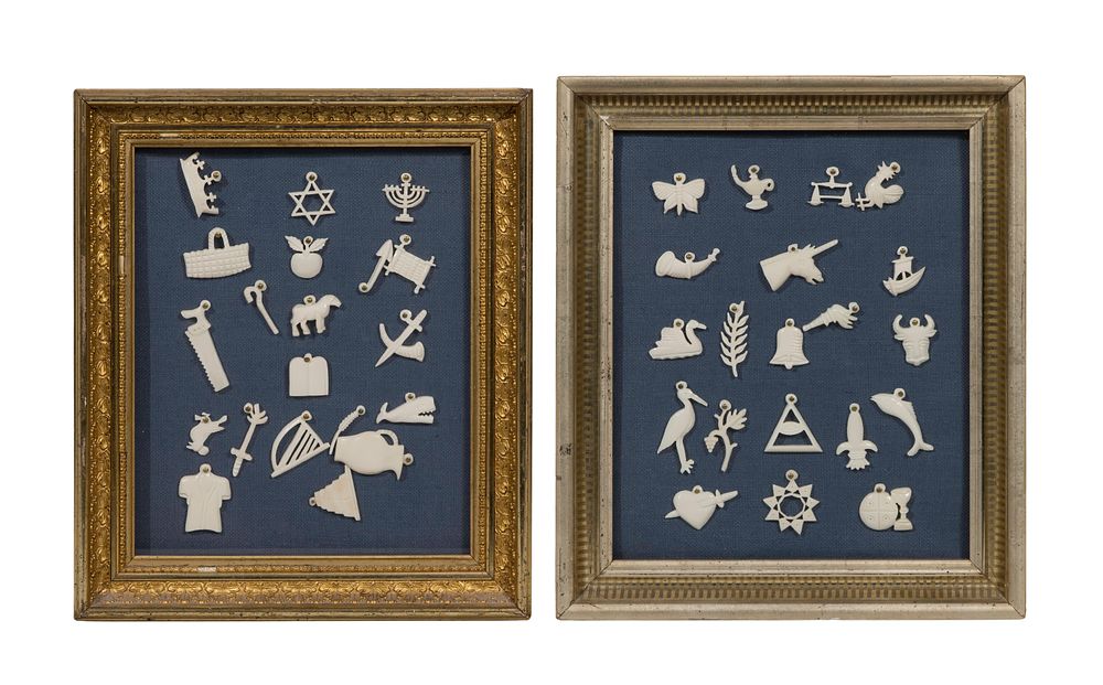 Lot 345: Hand Carved Bone Milagro Charm Collection