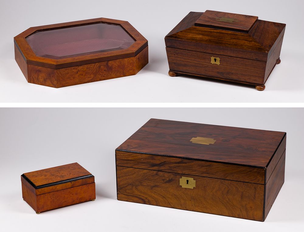 Lot 351: Decorative Wood Box Assortment