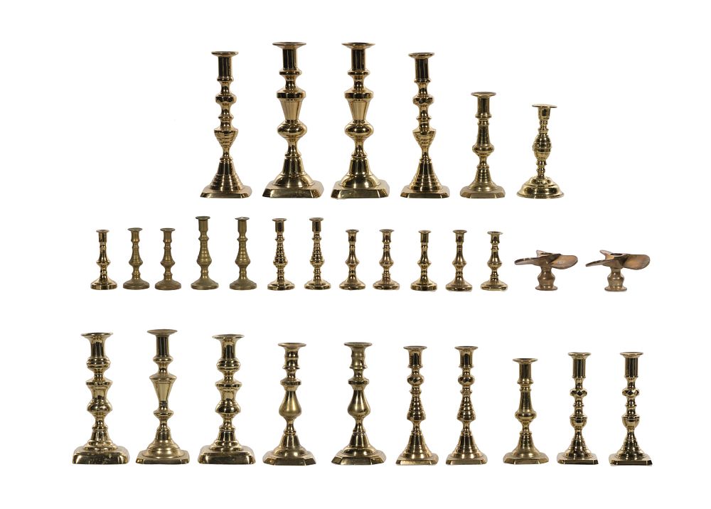 Lot 359: Brass Candlestick Assortment