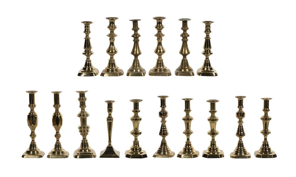 Lot 360: Brass Candlestick Assortment