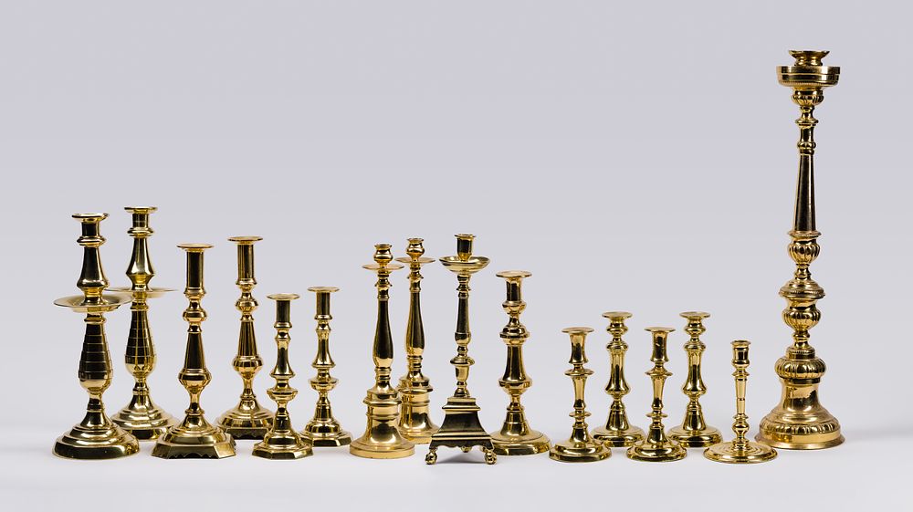 Lot 362: Brass Candlestick Assortment
