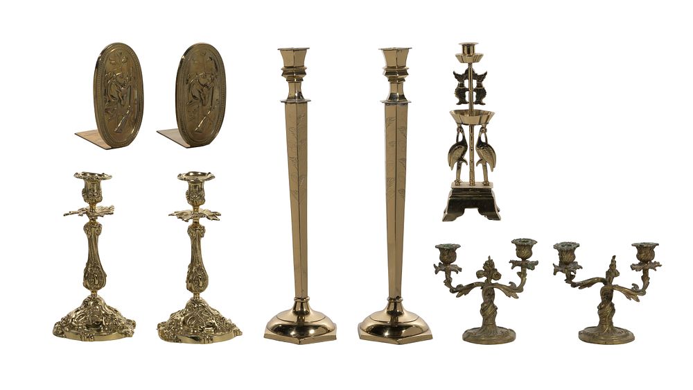 Lot 365: Decorative Brass Object Assortment
