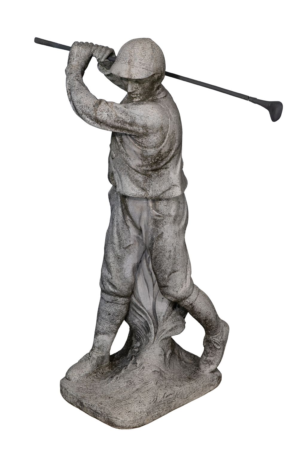 Lot 374: Concrete Golfer Garden Statue