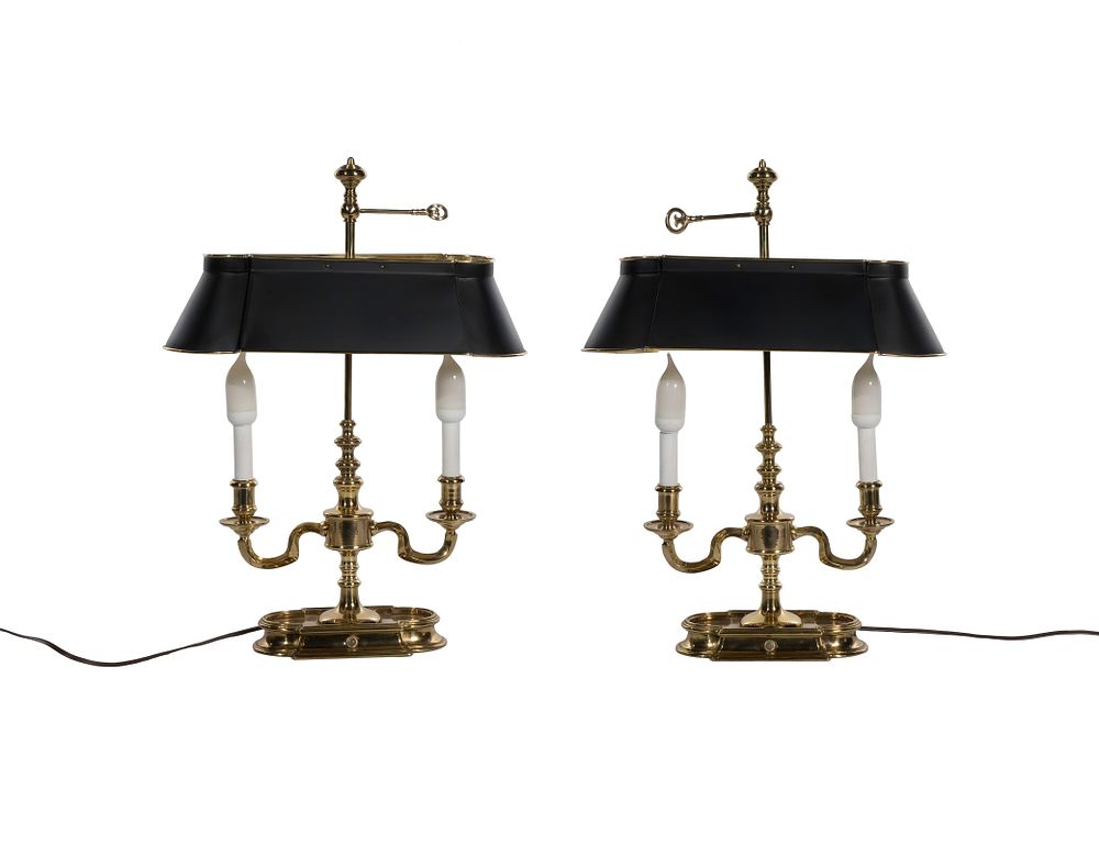 Lot 381: Bouillotte Desk Lamps