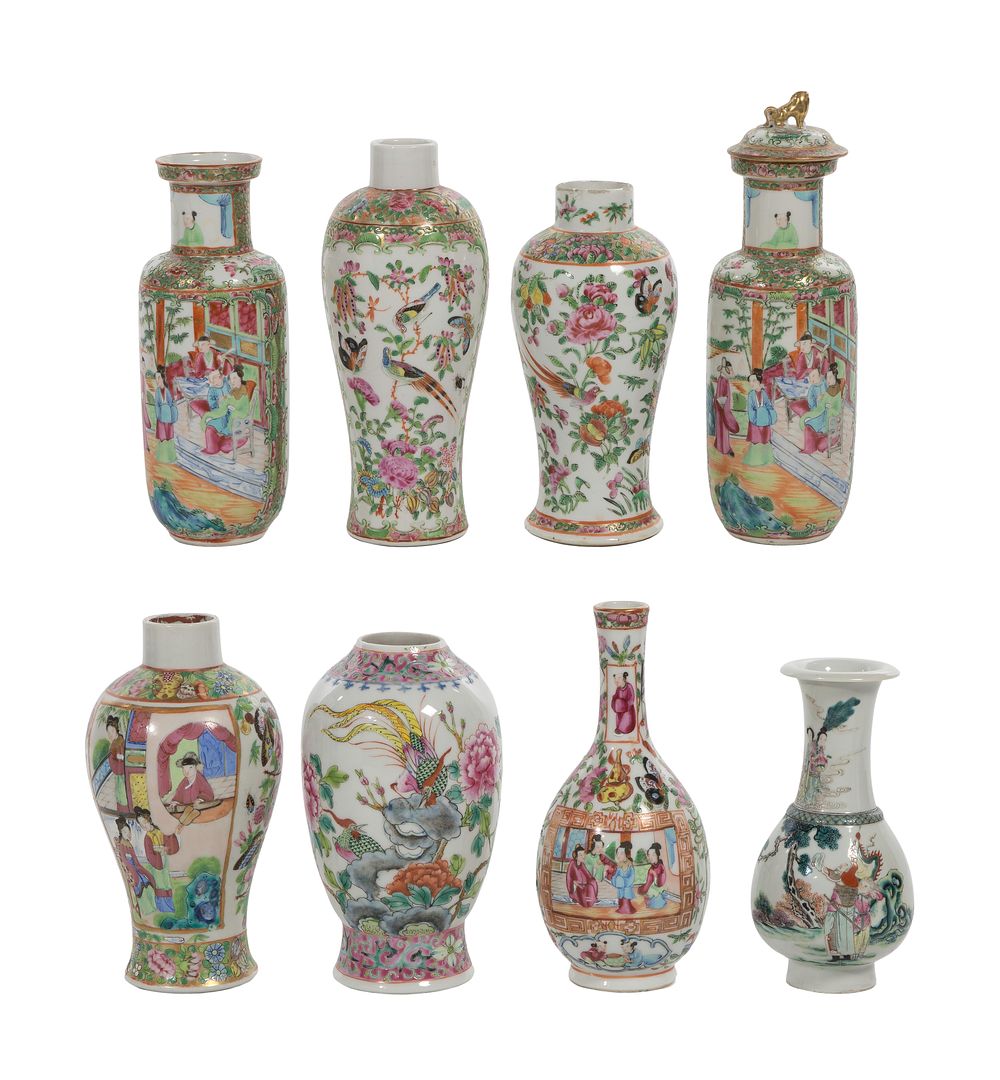 Lot 423: Chinese Famille Rose Porcelain Assortment