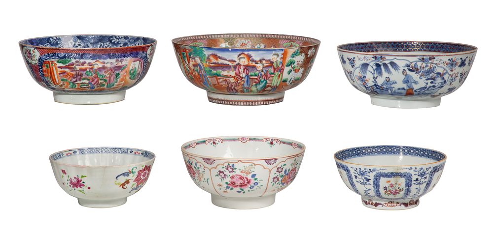 Lot 425: Chinese Export Porcelain Bowl Assortment