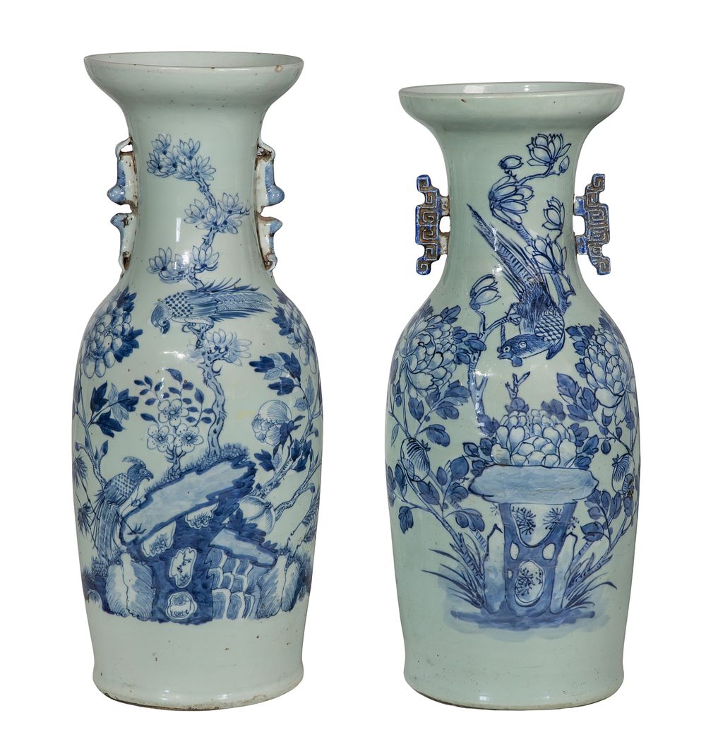 Lot 434: Chinese Porcelain Floor Vases