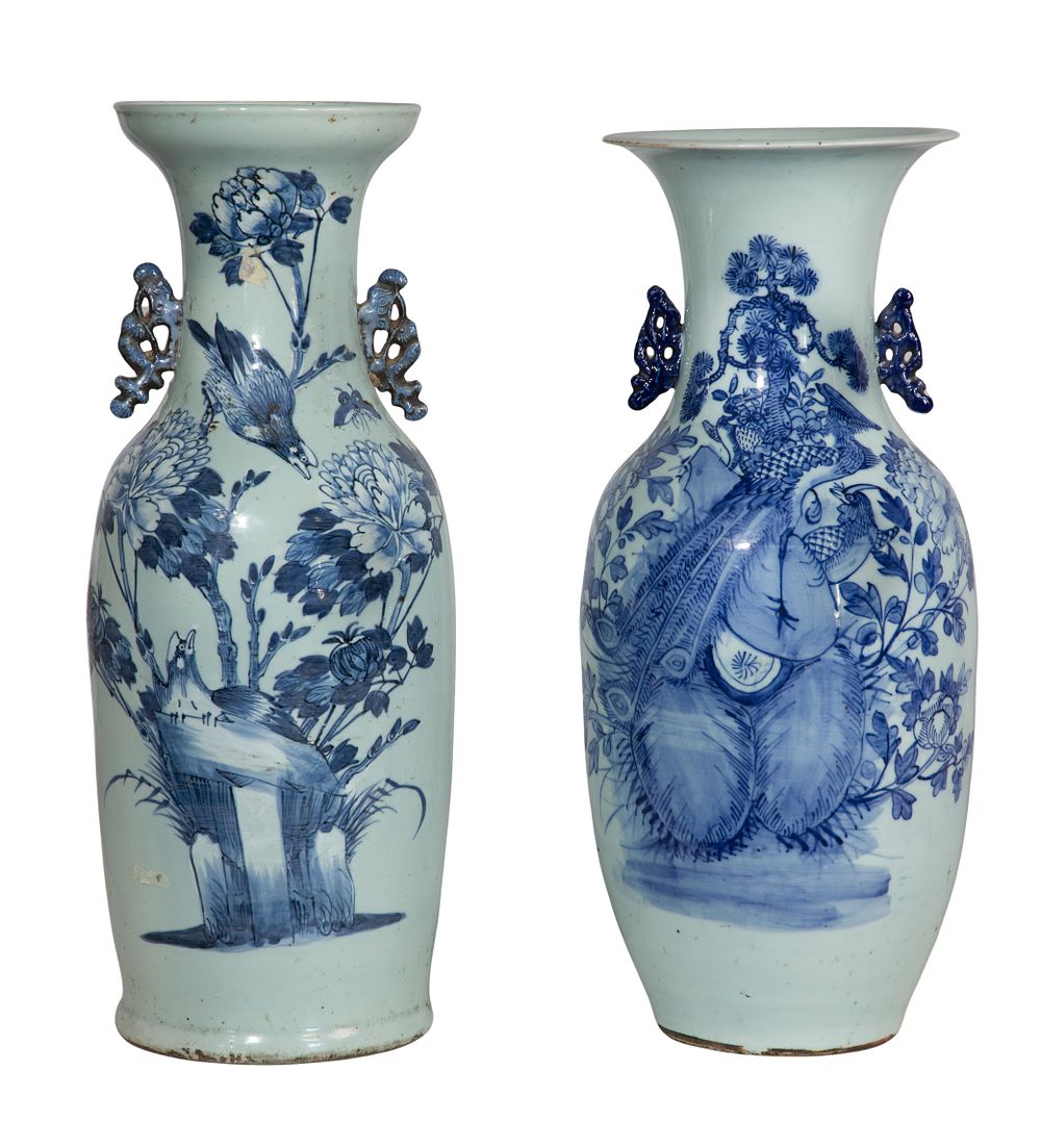 Lot 435: Chinese Porcelain Floor Vases